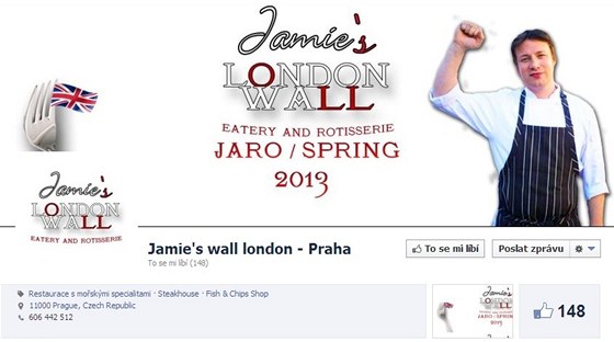Takto na Facebooku vypadalo logo s "vetknutým" Jamie Oliverem.