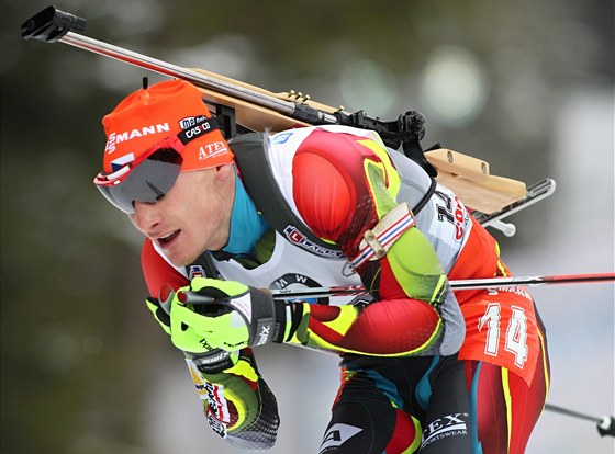 Ondej Moravec v závod na 15 km s hromadným startem