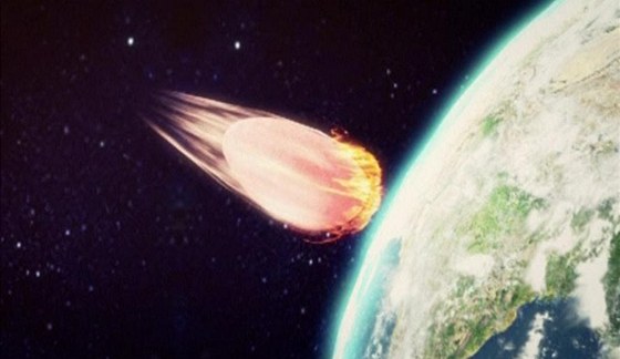 Obrázek letu meteoridu