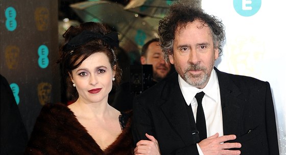 Helena Bonham Carterová a Tim Burton (10. února 2013)