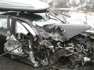 Osobní auto se v pátek odpoledne srazilo na Blanensku s dodávkou. Z nehody