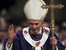 Pape Benedikt XVI. bhem me, kterou slouil u píleitosti Popelení stedy. 
