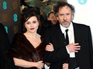 Helena Bonham Carterová a Tim Burton (10. února 2013)