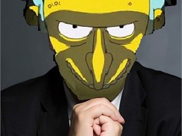 Milo Zeman jako pan Burns ze seriálu Simpsonovi. Piznejme, e jako Montgomery...