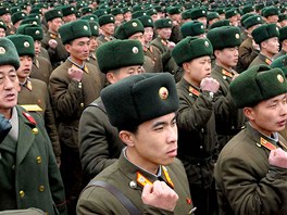 JADERNÁ RADOST. Severokorejtí vojáci oslavují tetí úspný nukleární test své...