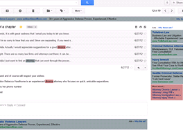 Microsoft na příkladech ukazuje, jak Gmail cílí reklamy.