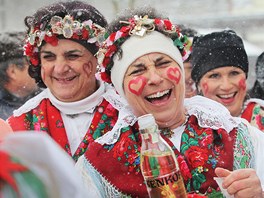 Masopustní prvod v Postekov na Domalicku.