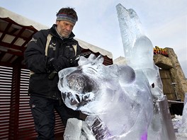 V klání o nejhezí ledovou sochu zvítzil Jií Genzer se svým snným