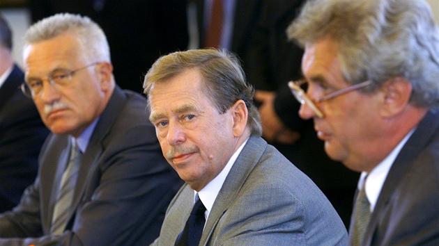Václav Klaus, Václav Havel a Miloš Zeman