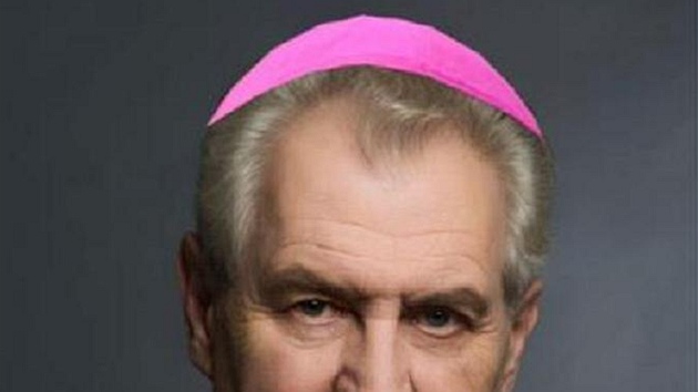 Miloš Zeman jako papež