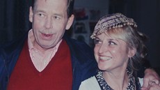 Psychoterapeutka Jitka Vodaská a Václav Havel