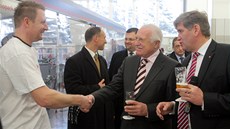 Prezident Václav Klaus pijel do eských Budjovic. Návtvu zahájil v