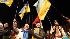 Náv�t�vníci mistrovství sv�ta v biatlonu v Novém M�st� na Morav� si atmosféru