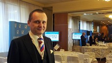 Exministr dopravy Vít Bárta na volební konferenci Věcí veřejných v Praze.