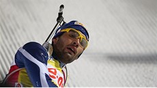 Martin Fourcade na trati vytrvalostního závodu.