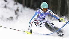 Nmec Felix Neureuther v prvním slalomovém kole na mistrovství svta ve