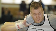 Martin Sta�ek. Brn�nský vrha� se p�i mistrovství republiky blýskl výkonem 20,73