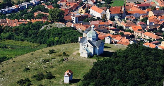 Svatý kopeek u Mikulova z letadla