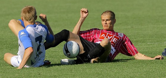 Jan Hable (vlevo) pi svém psobení v Baníku v roce 2009