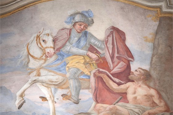 Fresky od F. A. Schefflera z roku 1748 v kostele v Martínkovicích. Restaurátoi za est let obnovili vechny malby, odstraovali vrstvu mastného prachu a museli se vypoádat i s necitlivými zásahy z oprav v roce 1940.