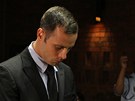 Oscar Pistorius ped soudem v Pretorii (20. února 2013)