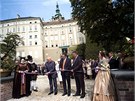Jiní zahrady slavnostn otevel prezident republiky Václav Klaus. U