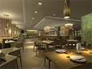 Jedna z deseti restaurací hotelu JW Marriott Marquis v Dubaji