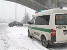 Sníh komplikuje dopravu i v Praze