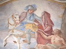 Fresky F. A. Schefflera z roku 1748 zdobí kostel sv. Jií a sv. Martina v...