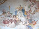 Freska F. A. Scheffler se kolil v barokní malb, která propojuje pozemskou a...
