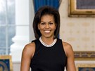 Michelle Obamová na svém oficiálním portrétu coby první dáma USA (2009)