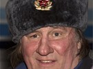 Gérard Depardieu na návtv eenska (Groznyj, 24. února 2013)