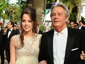 Alain Delon a jeho dcera Anouschka (Cannes 2010)