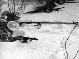 Dalí zbraní v arzenálu eskoslovenských voják byla protitanková puka PTRD-41.