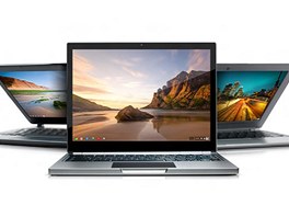 Rodina chromebook�, v pop�edí Pixel s dotykovou obrazovkou.
