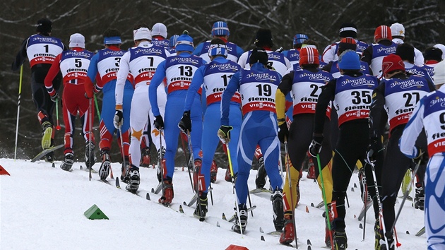 FRONTA. Hlouek lya vyjd do zvodu ve Val di Fiemme.