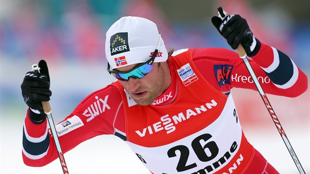 Petter Northug v kvalifikaci sprintu na mistrovstv svta ve Val di Fiemme