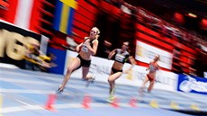 DO KOPCE A Z KOPCE. Halové atletické závody pináejí svá specifika, která vak