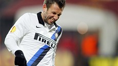 TO JSEM ML VYEIT LÍP. Útoník Antonio Cassano z Interu Milán se na sebe