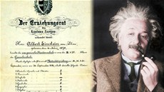 Albert Einstein navzdory tomu, co se povídá, v matematice i fyzice exceloval.