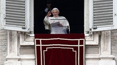 Papež Benedikt XVI. naposledy pronesl před věřícími modlitbu Anděl Páně. 