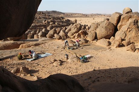 Archeologický výzkum na sídliti Sfinga (expedice eského egyptologického