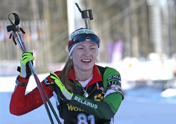 Bloruska Darja Domraevová vyhrála vytrvalostní závod svtového poháru