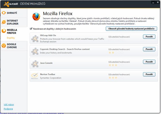 Avast Browser Cleanup Tool
