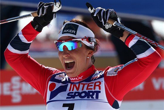 SUVERÉNKA. Norská závodnice Marit Björgenová pidala do své rozsáhlé medailové