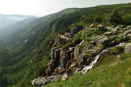 Panavský vodopád v Krkonoích