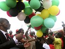 Narozeninová oslava zimbabwského prezidenta Roberta Mugabeho (4. bezna 2013)