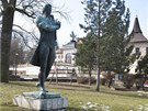 Mozartova socha v Teplicích by se dala s nadsázkou oznait za pipomínku