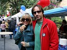 Czech Street Festival 2008 - David Duchovny a Téa Leoni - New York (4. íjna