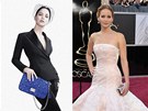 Jennifer Lawrence v reklam na Miss Dior a na udlování Oscar 2013